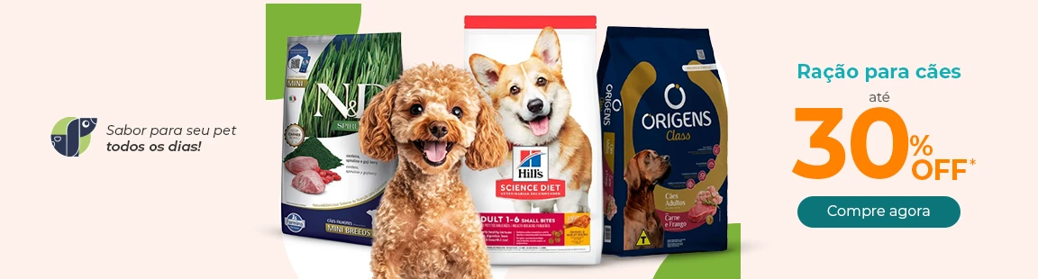 Ração Seca até 30% OFF