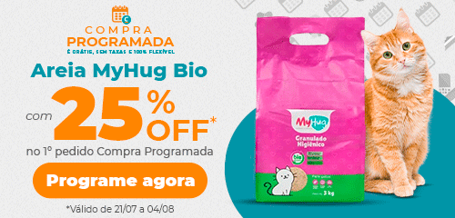 Areias MyHug Bio com 25% OFF 