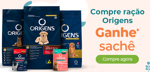 Compre ração Origens Ganhe* Sachê