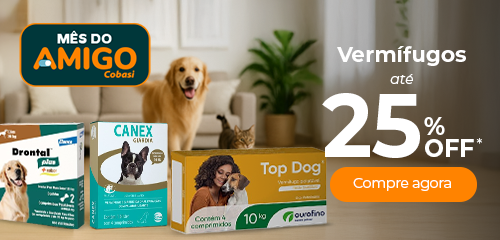 Vermifugos até 25 % OFF