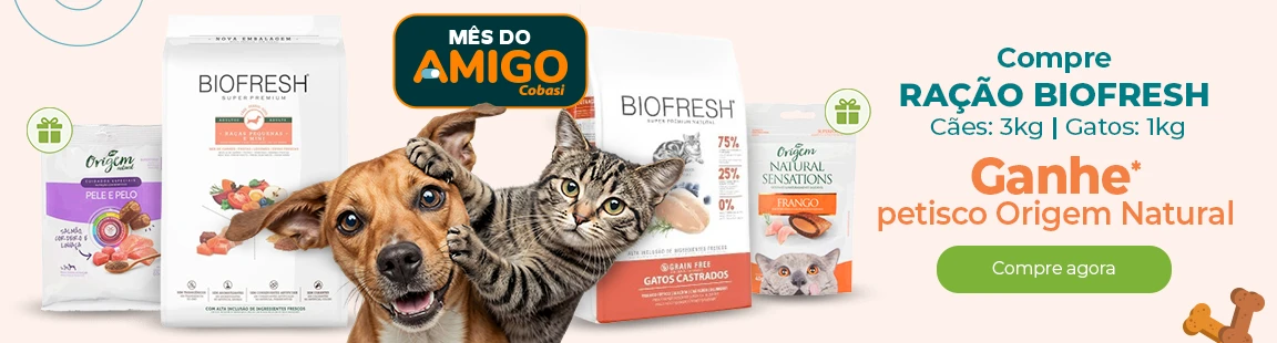 Compre ração Biofresh Ganhe* petisco