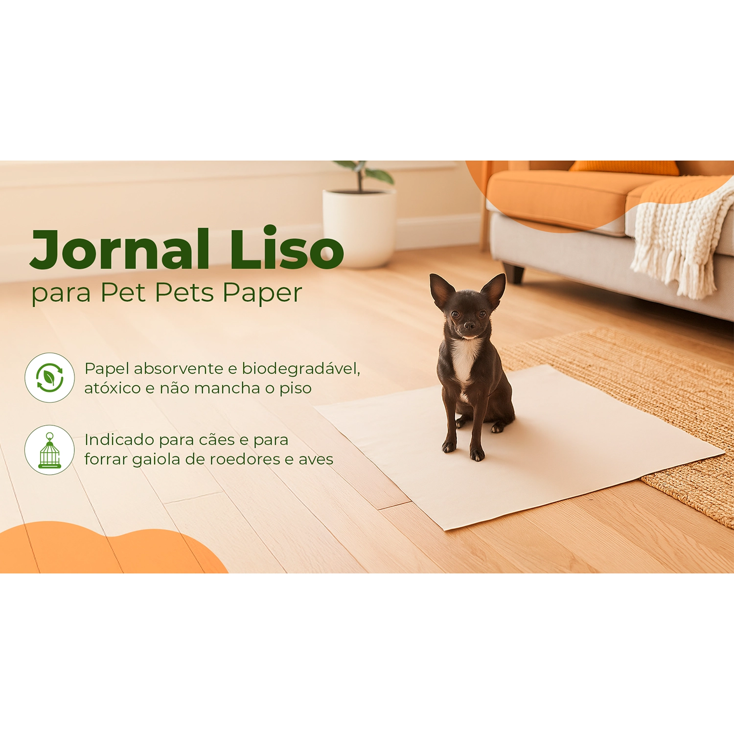 Jornal Liso para Pet