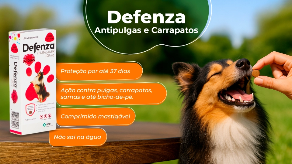  Defenza Antipulgas e Carrapatos